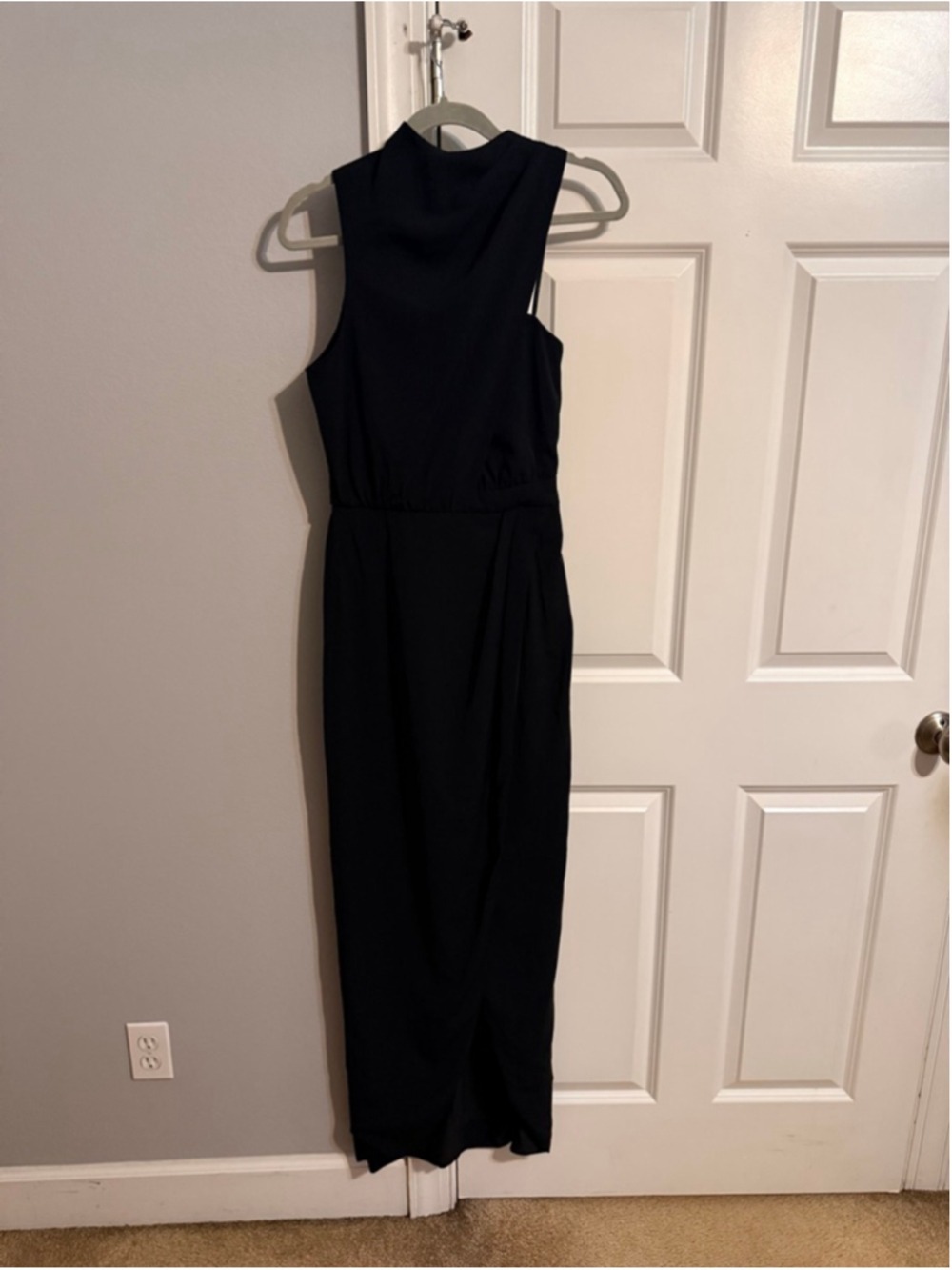 Women's Black Halo Black Floella Gown Size 0 - Picture 6 of 8